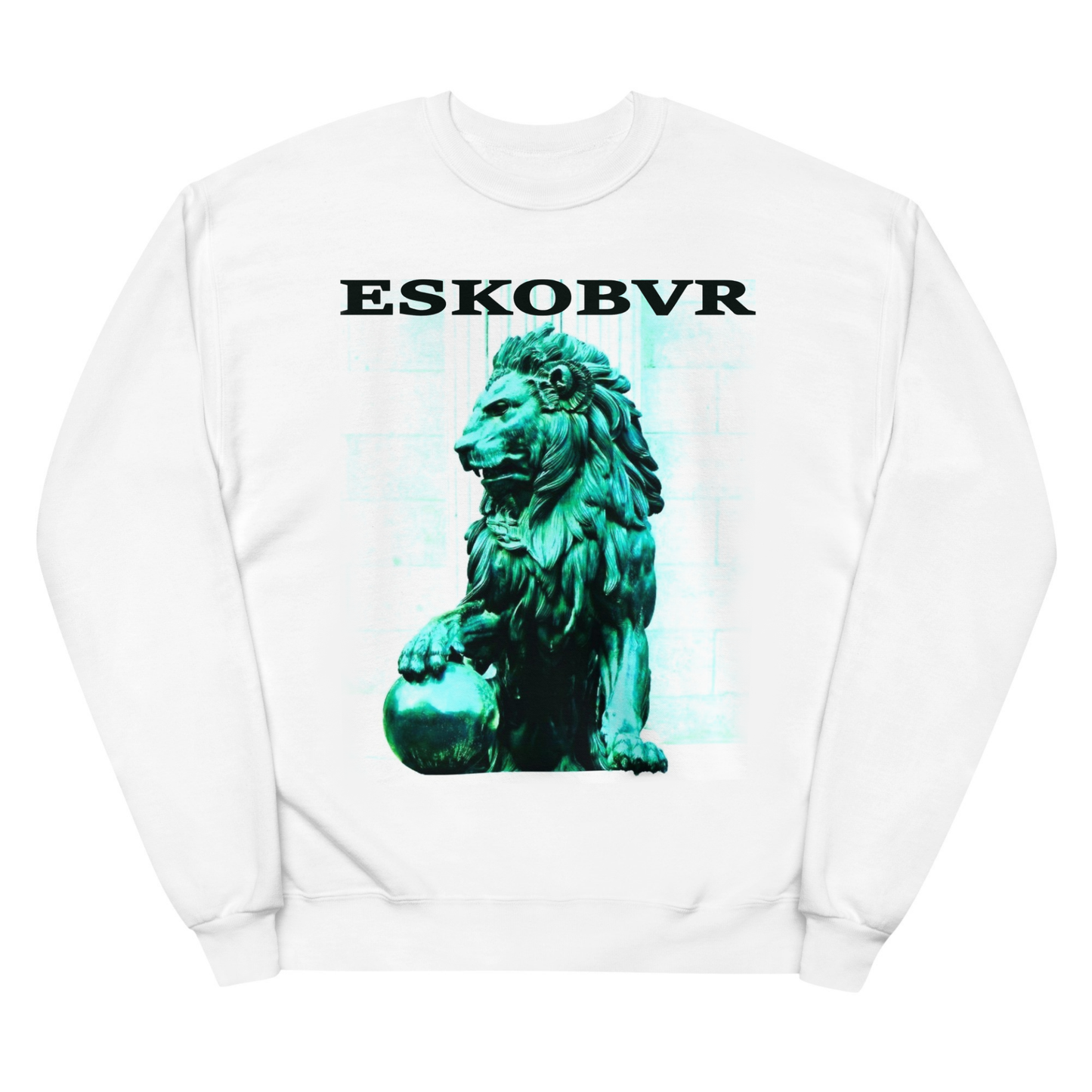 MENS ESKOBVR SUPREMO MINT GREEN CASSIUS LION GRAPHIC SWEATSHIRT